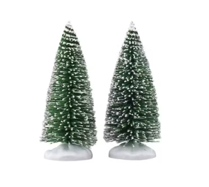 Lemax Bristle Tree, Small, Set of 2