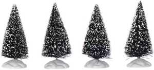 Lemax 2 Inch Bristle Tree, Set of 4
